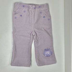 New purple pants no tag but they have never used. 6/9 mo